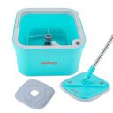 Spotzero By Milton Fresh Flow Square with Bucket 3 L, Flexible Kitchen tap Flat Squeeze Mop Bucket System Cleaning Supplies, Mop Head,Pocha with 2 Reusable Pads Clean...