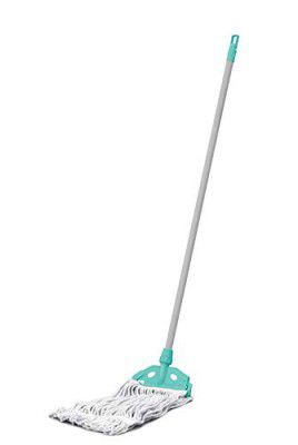 Spotzero By Milton Plastic Clamp Multi Purpose Mop Looped Cotton, Aqua Green
