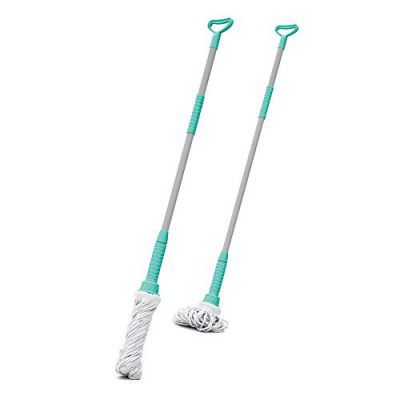 Spotzero By Milton Plastic Wring Multi Purpose Mop Looped Cotton, Aqua Green