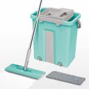Spotzero By Milton Sterling Flat Mop with Bucket | Cleaning Mop | Dry Compartments | Sturdy Basket...