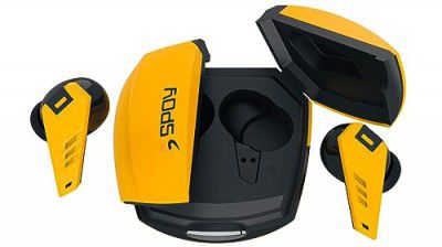 SPOY BEAST SERIES PREMIUM Wireless in Ear Earbuds for GAMING & MUSIC with 35H Playtime, NOISE CANCELLATION (YELLOW)