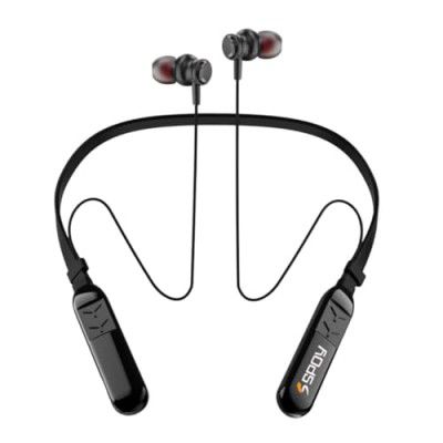 SPOY NB300 Magnetic-in-Ear Bluetooth Neckband with Upto 50 Hours Playback, ASAP Charge, IPX6, BT v5.1, with Mic (Black)