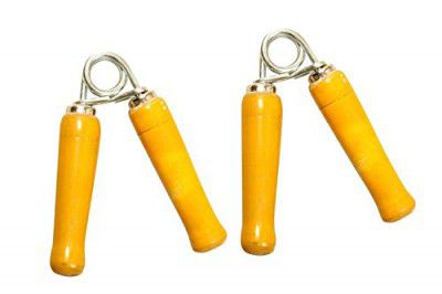 SPRIDE Home Gym Fitnees Combo of Wooden Hand Fripper Yellow