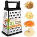 Spring Chef 4 Sides Stainless Steel Grater Box, X-Large...