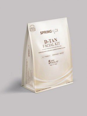 Spring H2O 5-Step 2-in-1 D-TAN Facial Kit For Skin Brightening & Repair