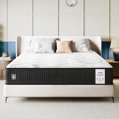 [Extra Rs 1359 OFF] Springwel Harmony 6 Inch Pocket Spring Quilted Bed Mattress | 15 Yrs Warranty | Double Size (72X48X6) Inches
