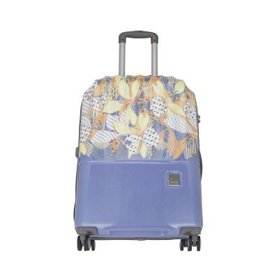Sprout 79cm Trolley Bag,Hard Side 8 Wheel Check-in Luggage- Lilac, Printed, Travel Bag for Women
