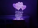 SPRUGAL Multicolor Happy Birthday Night Lamp...