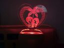 SPRUGAL Multicolor Love Couple Designer Night Lamp...