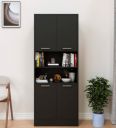 Spyder Craft Cozy Castle Modern Simple Engineered Wood Book Shelves Storage Case Furniture for Living Room Study Office, Kids Furniture for Study, Study Room Furniture (Color Black)...