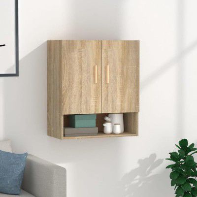 SPYDER CRAFT Matte Finish EA125 Wall Mounted Kitchen Cabinet Multi-Purpose Cabinet for Kitchen Pantry and Bathroom Organizer Color: Sonoma Oak || Assembly -DIY (Do-It-Yourself)
