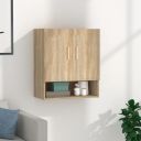 SPYDER CRAFT Matte Finish EA125 Wall Mounted Kitchen Cabinet Multi-Purpose Cabinet for Kitchen Pantry and Bathroom Organizer Color: Sonoma Oak || Assembly -DIY (Do-It-Yourself)...