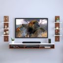 SPYDER CRAFT (SP04 Matte Finish Harries Mini Engineered Wood Wall Mount TV Entertainment Unit )...