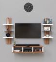 Spyder Craft Tokyo Engineering Wood Wall Mount TV Entertainment Unit Set Top Box Stand/TV Cabinet with Shelves for Books...