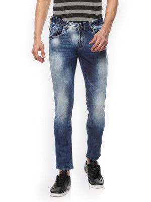 SPYKAR Men Blue Super Skinny Fit Low-Rise Clean Look Jeans
