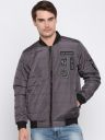 SPYKAR Men Grey Solid Bomber Jacket...