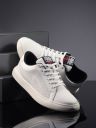 SPYKAR Men Textured Comfort Insole Contrast Sole Lace-Ups Sneakers...
