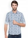 SPYKAR Men White Slim Fit Printed Casual Shirt...