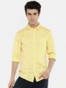 SPYKAR Men Yellow Slim Fit Solid Casual Shirt...