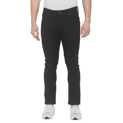 Spykar Men's Cotton Jogger High-Rise Slim Fit Jeans (MACT-01BB-032)