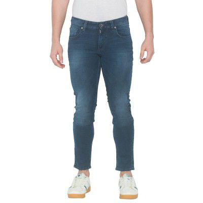 Spykar Men's Cotton Skinny Low-Rise Jeans (SKN-01BB-24)
