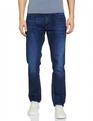 Spykar Men's Slim Fit Low-Rise Jeans