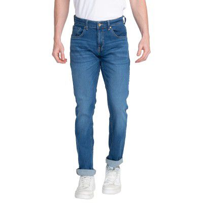 Spykar Men's Solid Regular Fit Jeans