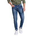 Spykar Men's Solid Slim Fit Jeans (Size: 34)-ECSS-01BB-044-Mid Blue...