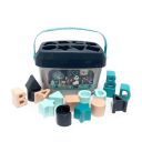 SquareCube Baby and Toddler Plastic First Block Shape, Sorter & Colors Recognition Toy, ABCD Shape,First Shape Sorting Blocks Learning- Educational Activity Toys,Toys for 1 Year Old (PACK of 1)...