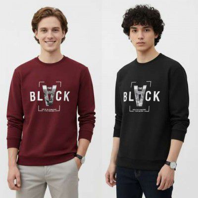 squareretails Striped Men Black, Blue T-Shirt [ Pack OF 2 ]