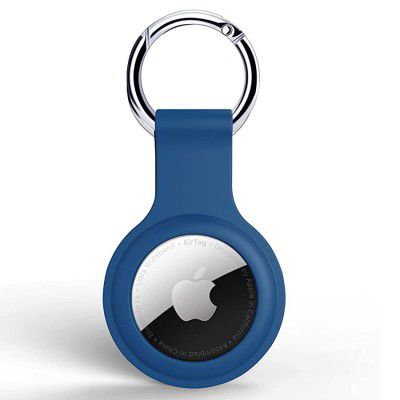 SQUIF Airtag Case for Apple Airtags Silicone Case Protective Cover for Airtag Case Locator Tracker Anti-Lost Device Keychain Protection Sleeve