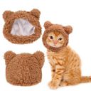 SQUISHY Cat Costume Rabbit Ear Headwear (Brown)...