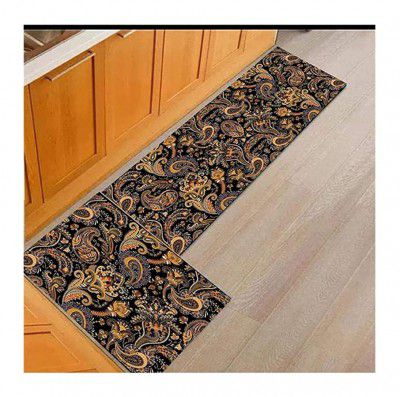 SR Handloom 3D Printed Kitchen Mats Water Absorbent and Anti Slip Rubber Rectangular Floor and Runner/ Kitchen Mat (400CM) (Abstract)