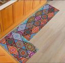 SR Handloom 3D Printed Kitchen Mats Water Absorbent and Anti Slip Rubber Rectangular Floor and Runner/ Kitchen Mat (400CM) (Multicolor)...