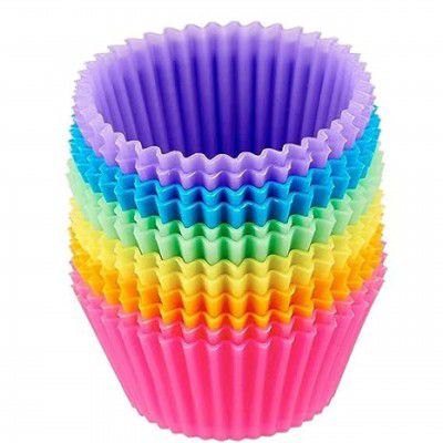 SR Silicone Muffin Cup Moulds - 6 Pieces, Assorted, Silicone