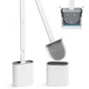 SR Silicone Water Drop Toilet Brush and Holder Set, Wall Mounted Deep Cleaning Toilet Bowl Brush for Bathroom Toilet Brush and Holder Set (Pack of 1)...