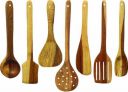 SRE 27 Wooden Spatula  (Pack of 7)...