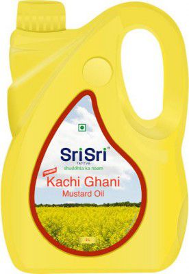 Sri Sri Tattva Premium Kachi Ghani Mustard Oil Jar (2 L)