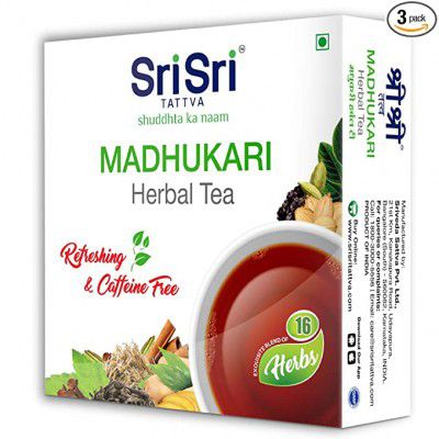 Sri Sri Tattva Madhukari Herbal Tea, 100g (Pack of 3)