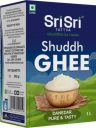 Sri Sri Tattva Shuddh Ghee - Danedar, Pure & Tasty, Ghee 1 L Tetrapack...