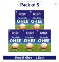Sri Sri Tattva Shuddh Ghee - Each 1 L Tetrapack  (Pack of 5)...