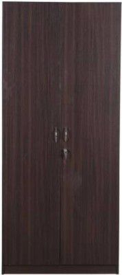 srisai Engineered Wood 2 Door Wardrobe  (Finish Color - Brown, DIY(Do-It-Yourself))