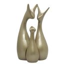 SRJANA Metallic Laurel Green Home Decor Lucky Deer Family Figurine (Set of 3, Laurel Green)...