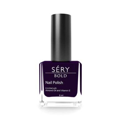 SÉRY Bold Glossy, Glossy Finish Nail Polish| Quick Dry, Long Lasting, High-Shine, Chip Resistant, 7 Toxin Free, Vegan, Enriched With Almond Oil, Vitamin E Regal Mnp-09, 8 Ml