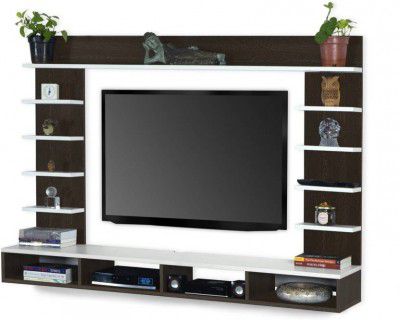 sss craft Engineered Wood TV Entertainment Unit (Finish Color - Brown White, DIY(Do-It-Yourself))