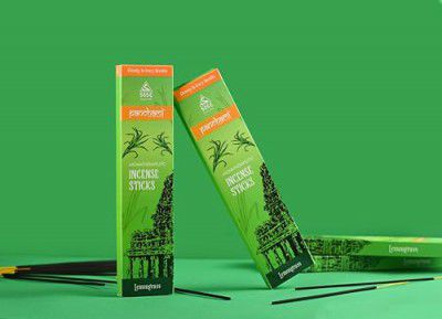 SSSE panchami Divinity in Every Drop Since 1995 Aromatherapeutic Lemon Grass Agarbattis&nbsp;|| Agarbatti Best for Pooja & Meditation || Pack of 48 Sticks (60 Grams)