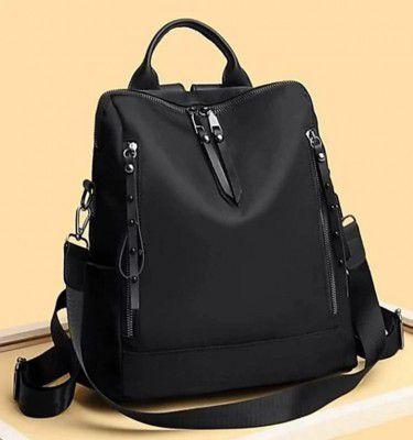 SST Crafts  Medium 25 L Laptop Backpack Medium 25 L Stylish Laptop Bag For Women (Black)