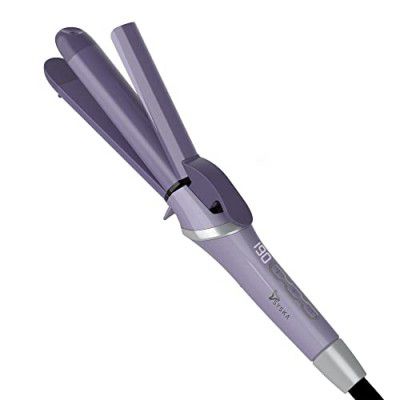 SSYSKA 2-IN-1 Hair Straightener, Curler for women , Single Switch between modes, Ceramic Coated Plates and Digital Temperature Display with Multi Heat Settings, 2 Year Warranty Period - HS2000K (Purpl