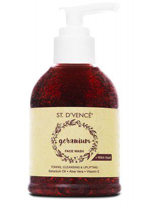 ST. DVENCE Egyptian Geranium Oil & Witch Hazel Toning Face Wash | Parabens & Sulphate Free | 150 ml