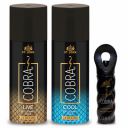 ST. JOHN COBRA Irresistible Scent Fresh and Soothing Long Lasting Good Fragrance Live and Cool Deodorant Spray (150 ml each) and Cobra Perfume(15 ml)...